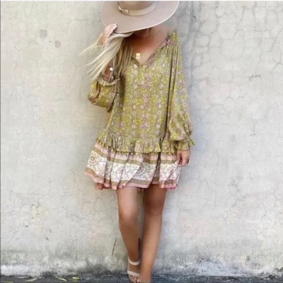 Spell & The Gypsy Collective Dahlia Tunic Floral Print Dress Size Medium - Picture 13 of 14